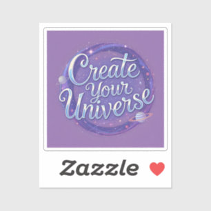 Create Your Universe – Cosmic Typography Art