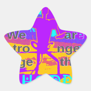 Create Your USA Hope We Are Stronger Together Star Sticker