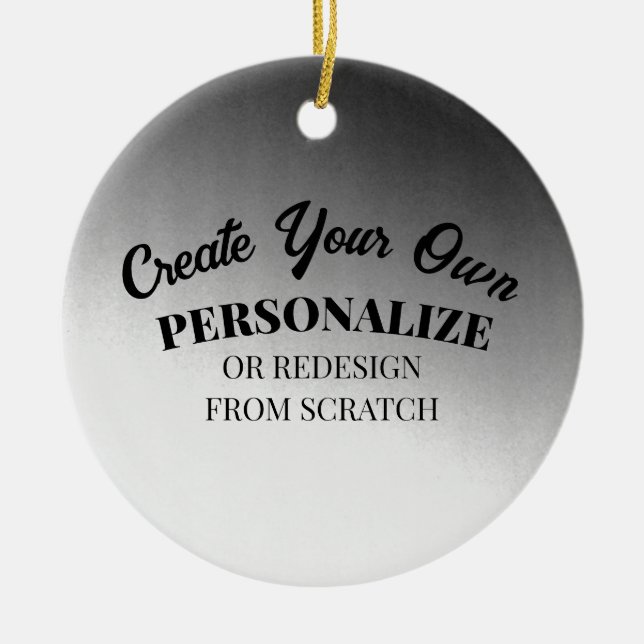 Create Your Very Own Custom Ceramic Ornament (Front)