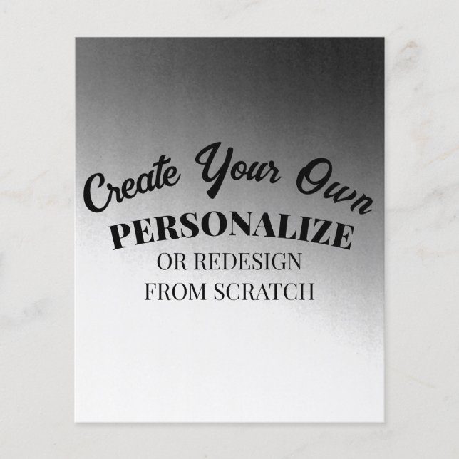 Create Your Very Own Custom Flyer (Front)