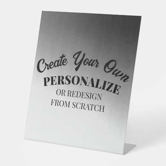 Create Your Very Own Custom Pedestal Sign (Front)