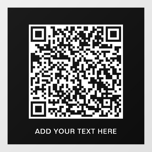 Create Your Website QR Code Business Black (Sheet)