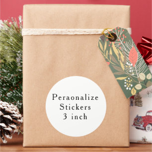 create your won personalise Classic Round Stickers