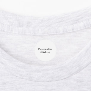 create your won personalise Classic Round Stickers