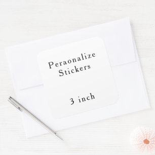 create your won personalise Square Stickers