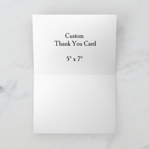 create your won professional 5" x 7"Horizontal Thank You Card