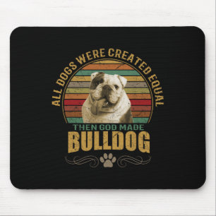 Created Bulldog  Mouse Pad