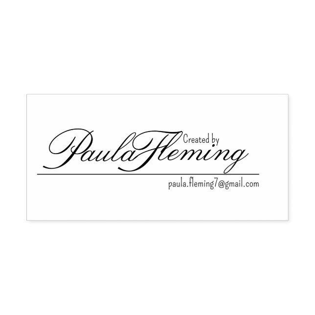 Created by Stamp with email  (Design)