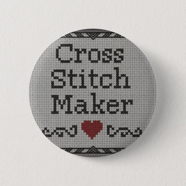 Created by you! 6 cm round badge (Front)