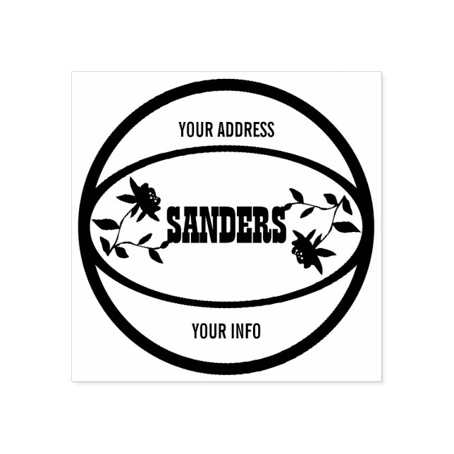 Created for you, individual rubber stamp (Imprint)