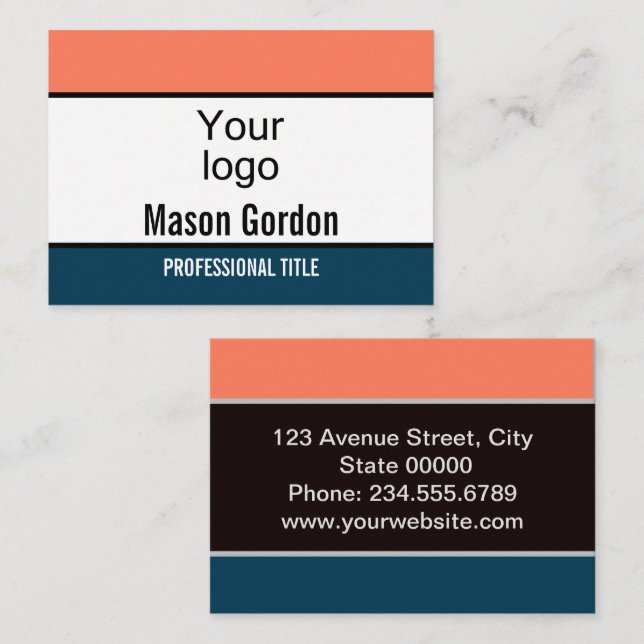 Created for you, stylish badge business card (Front/Back)