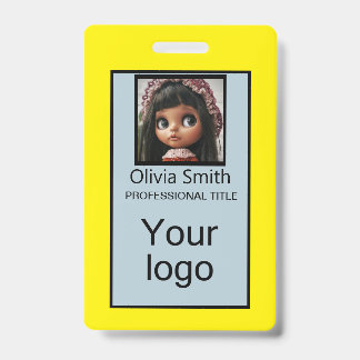 Created for you, stylish badge ID badge