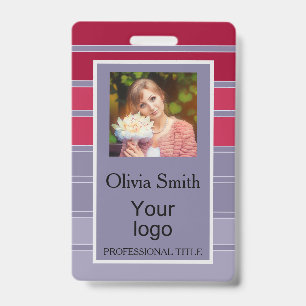 Created for you, stylish badge ID badge