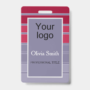 Created for you, stylish badge ID badge