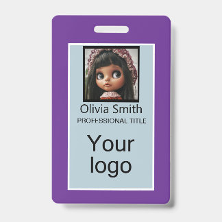 Created for you, stylish badge ID badge