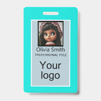 Created for you, stylish badge ID badge
