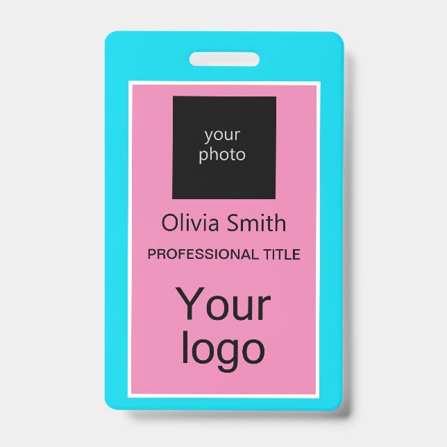 Created for you, stylish badge ID badge (Front)