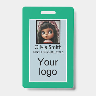 Created for you, stylish badge ID badge