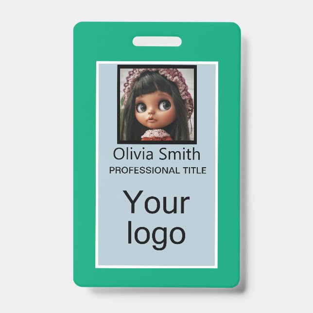 Created for you, stylish badge ID badge (Front)