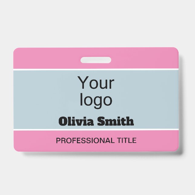 Created for you, stylish badge ID badge (Front)