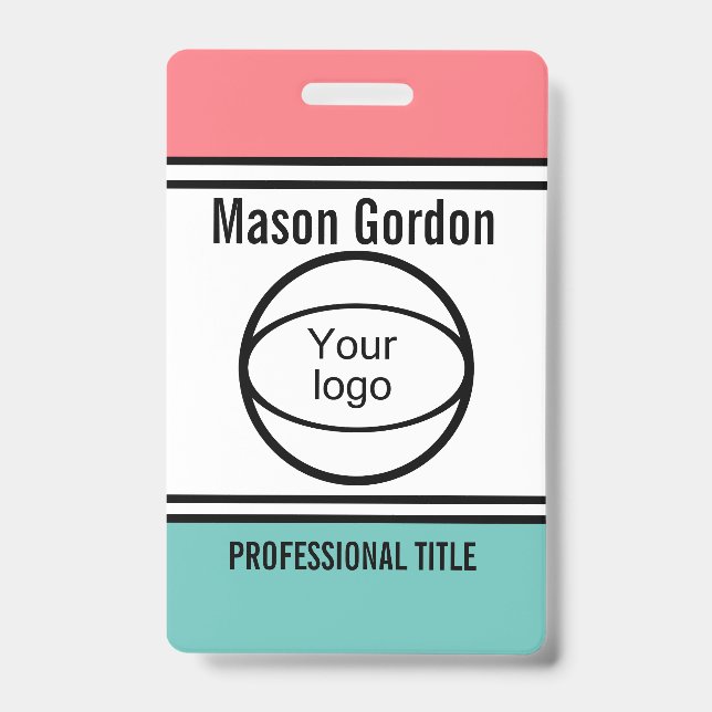 Created for you, stylish ID badge (Front)