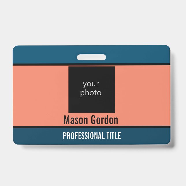 Created for you, stylish ID badge (Front)
