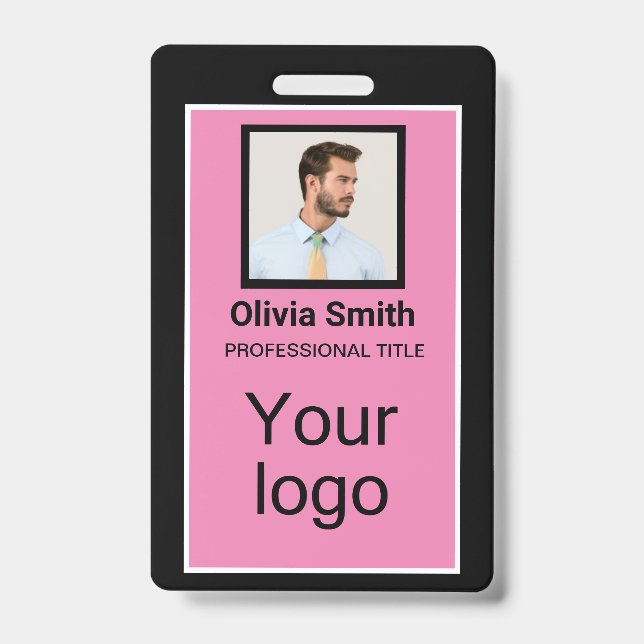 Created for you, stylish ID badge (Front)