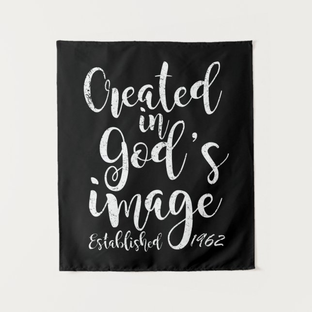 Created In God's Image 1962 60th Birthday Tapestry (Front)