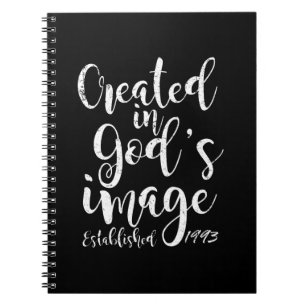 Created In God's Image 1993 30th Birthday Notebook