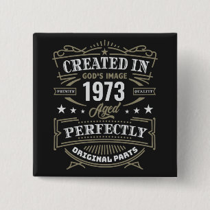 Created In God's Image Customised 15 Cm Square Badge