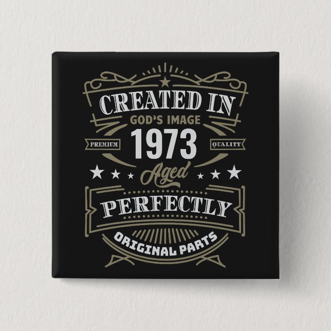 Created In God's Image Customised 15 Cm Square Badge (Front)