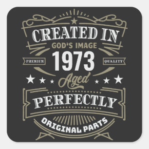 Created In God's Image Customised Square Sticker