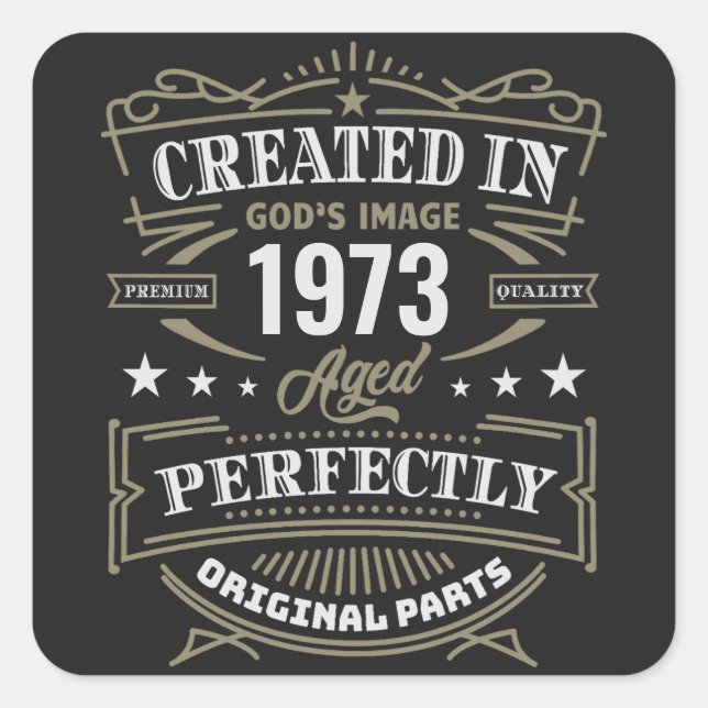 Created In God's Image Customised Square Sticker (Front)