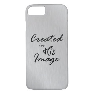 Created in His Image Christian Quote iPhone 8/7 Case