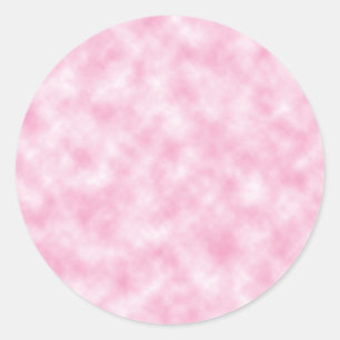 Created Pink Clouds Design Classic Round Sticker
