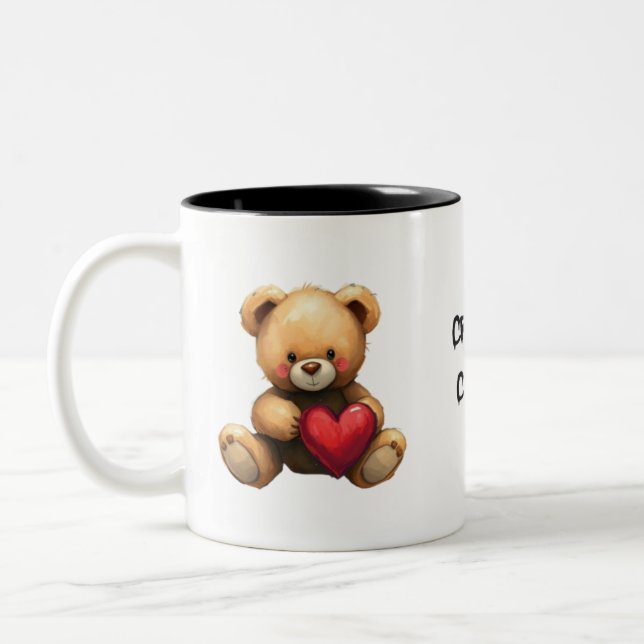 Created to Create Teddy Bear 11oz Mug (Left)