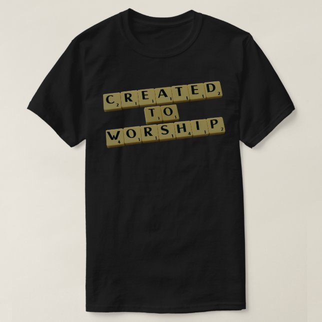 Created to Worship T-Shirt (Design Front)