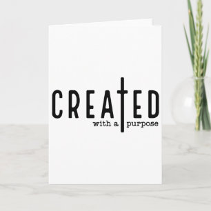 Created With A Purpose Jesus God Christian Faith E Card