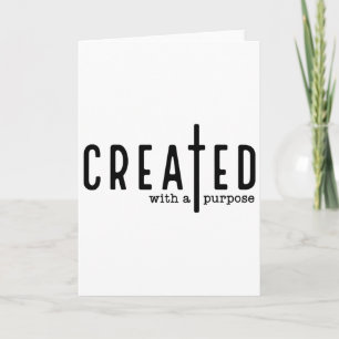 Created With A Purpose Jesus God Christian Faith E Card