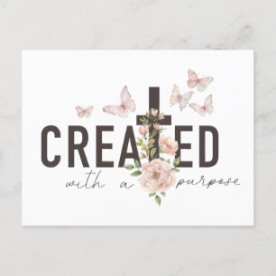Created with a purpose postcard