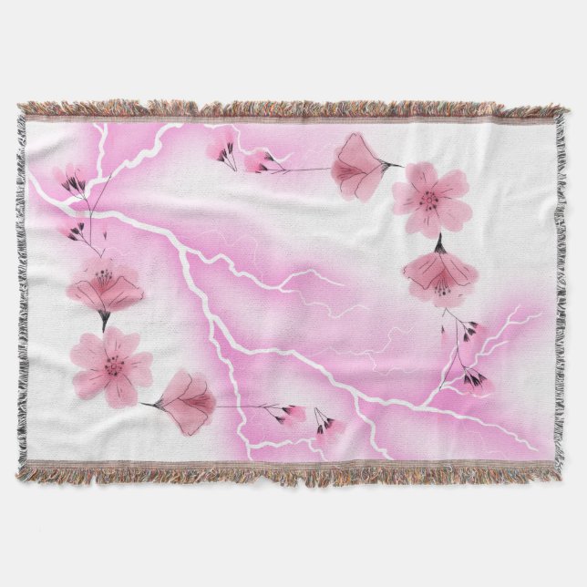 Creates a cozy and serene atmosphere throw blanket (Front)