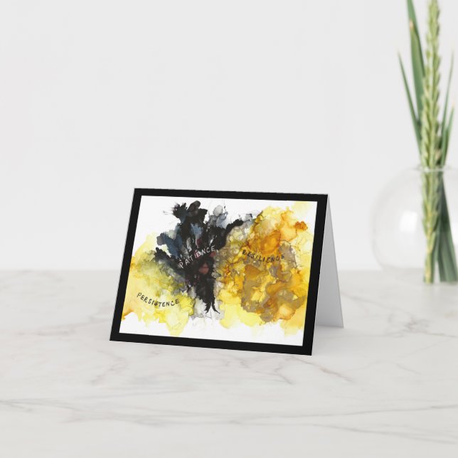 Creating a New World Folded Greeting Card (Front)