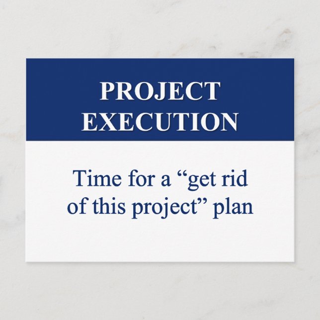 Creating a Project Execution Plan (2) Postcard (Front)