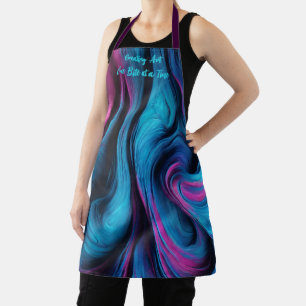 Creating Art One Bite at a Time- Modern Abstract- Apron