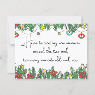 Creating Memories Around the Tree Postcard
