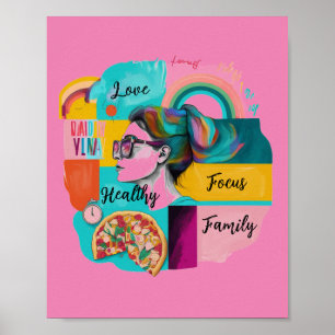 Creating My Dream Life: A Vision Board for girls  Poster