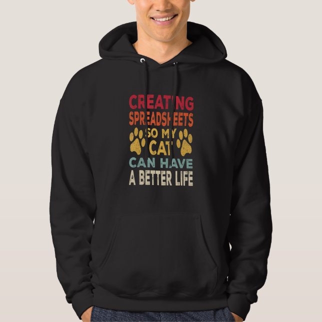 Creating Spreadsheets So My Cat Can Have A Better  Hoodie (Front)