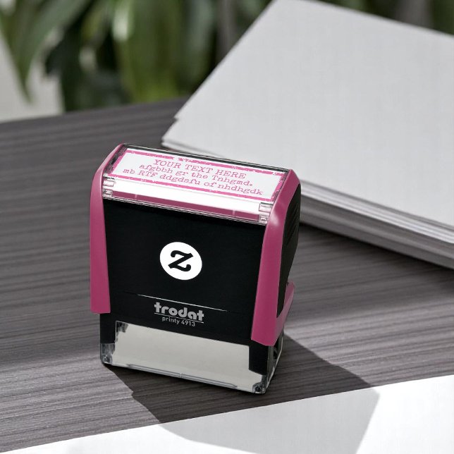 Creating Your Own Words / text fuchsia Self-inking Stamp (Creator Uploaded)