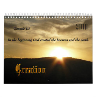 Creation, 2010 calendar