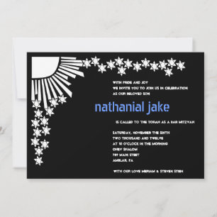 Creation Bar Bat Mitzvah Invitation